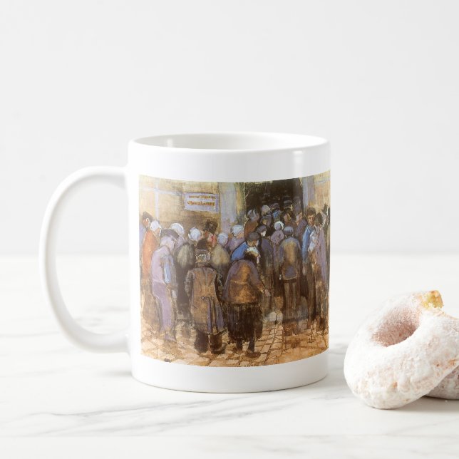 Vincent van Gogh State Lottery Office (Poor Money) Coffee Mug (With Donut)