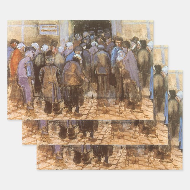 Vincent van Gogh State Lottery Office (Poor Money) Wrapping Paper Sheet (Set)