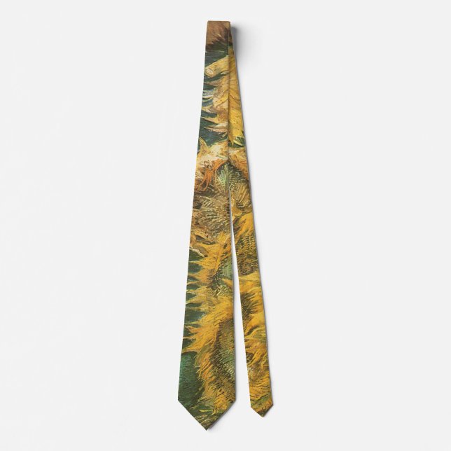 Vincent van Gogh - Still Life: Four Cut Sunflowers Tie (Front)