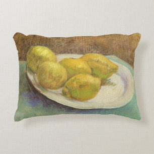 Vincent van Gogh - Still Life Lemons on a Plate Accent Pillow