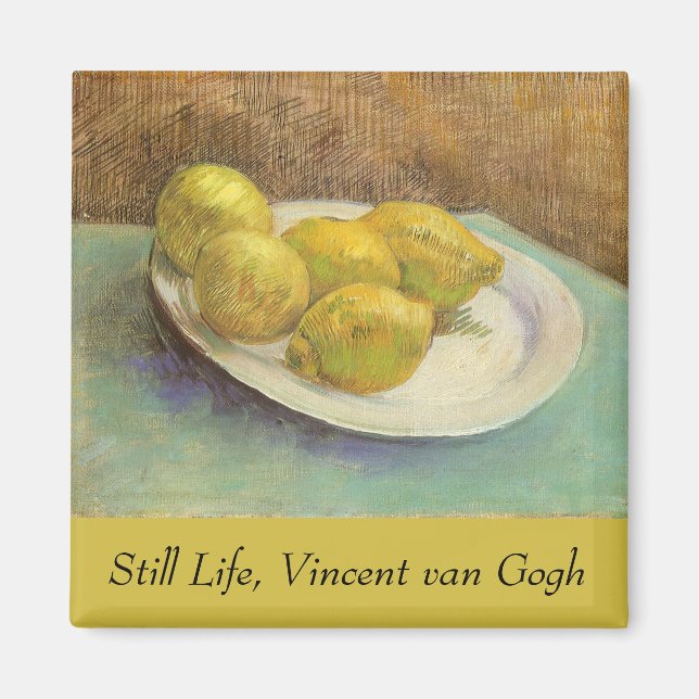 Vincent van Gogh - Still Life Lemons on a Plate Magnet (Front)
