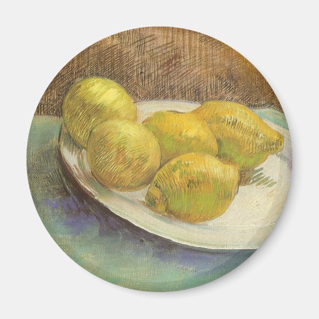 Vincent van Gogh - Still Life Lemons on a Plate Magnet (Front)