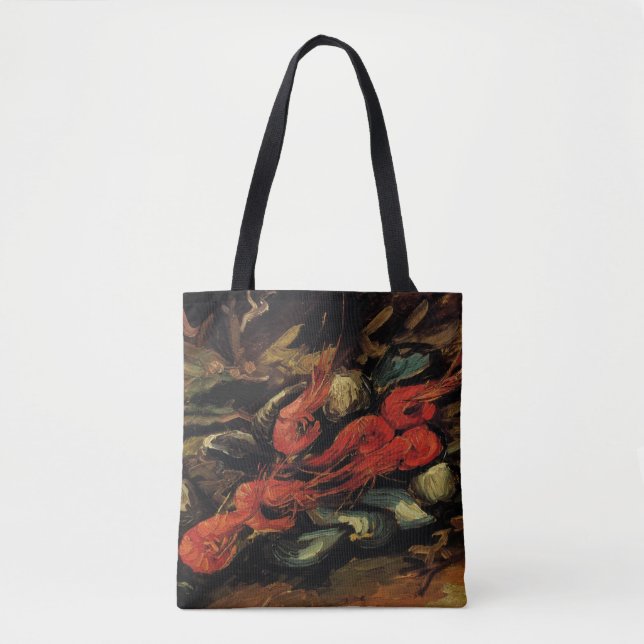 Vincent van Gogh - Still Life Mussels and Shrimp Tote Bag (Front)