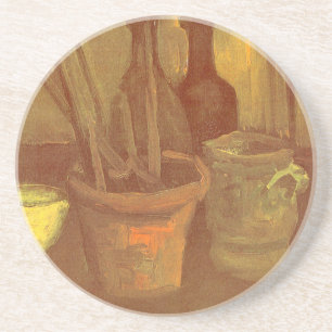 Vincent van Gogh - Still Life Paintbrushes in Pot Coaster