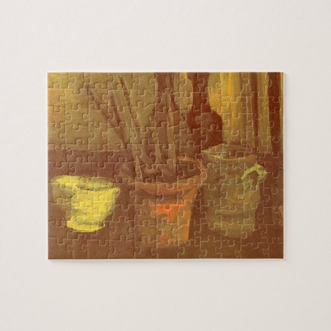 Vincent van Gogh - Still Life Paintbrushes in Pot Jigsaw Puzzle (Horizontal)