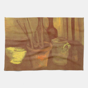 Vincent van Gogh - Still Life Paintbrushes in Pot Kitchen Towel