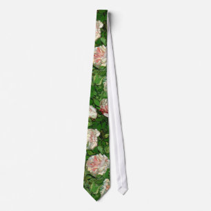 Vincent Van Gogh - Still Life Pink Roses Fine Art Tie