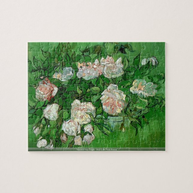 Vincent van Gogh - Still Life Pink Roses Puzzle (Horizontal)