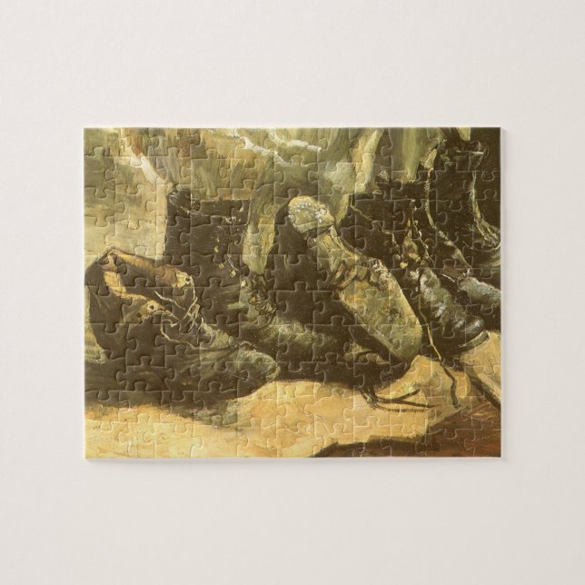 Vincent van Gogh - Still Life Three Pairs of Shoes Jigsaw Puzzle (Horizontal)
