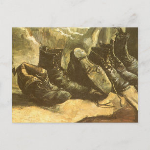 Vincent van Gogh - Still Life Three Pairs of Shoes Postcard