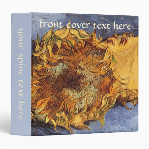 Vincent van Gogh - Still Life: Two Cut Sunflowers Binder