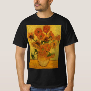 Vincent van Gogh Still Life Vase w 15 Sunflowers T-Shirt