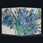 Vincent van Gogh - Still Life: Vase with Irises Binder<br><div class="desc">Still Life: Vase with Irises by Vincent van Gogh is a vintage fine art post impressionism still life floral nature painting. A bouquet of lavender bearded iris flowers from a spring garden. The vase is shaped like a pitcher and full of love and romance purple blooms. About the artist: Vincent...</div>