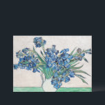 Vincent van Gogh - Still Life: Vase with Irises Invitation<br><div class="desc">Still Life: Vase with Irises by Vincent van Gogh is a vintage fine art post impressionism still life floral nature painting. A bouquet of lavender bearded iris flowers from a spring garden. The vase is shaped like a pitcher and full of love and romance purple blooms. About the artist: Vincent...</div>