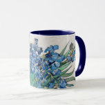 Vincent van Gogh - Still Life: Vase with Irises Mug<br><div class="desc">Still Life: Vase with Irises by Vincent van Gogh is a vintage fine art post impressionism still life floral nature painting. A bouquet of lavender bearded iris flowers from a spring garden. The vase is shaped like a pitcher and full of love and romance purple blooms. About the artist: Vincent...</div>