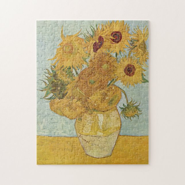 Vincent van Gogh Still Life Vase with Sunflowers Jigsaw Puzzle (Vertical)