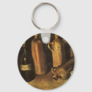 Vincent van Gogh - Still Life with 4 Stone Bottles Keychain