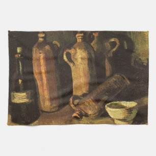 Vincent van Gogh - Still Life with 4 Stone Bottles Kitchen Towel