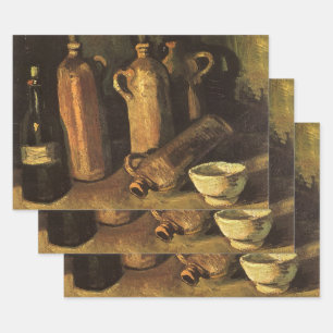 Vincent van Gogh - Still Life with 4 Stone Bottles Wrapping Paper Sheet