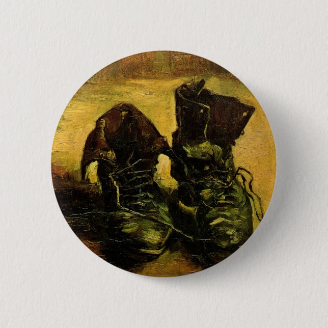 Vincent van Gogh - Still Life with a Pair of Shoes 2 Inch Round Button (Front)