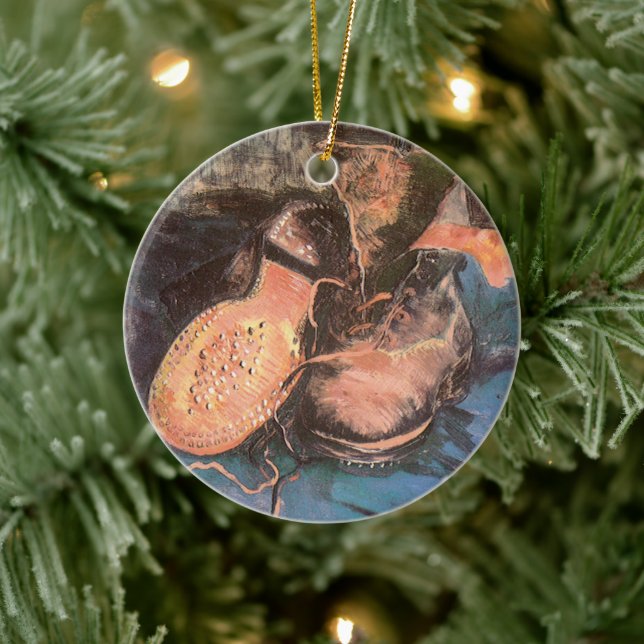 Vincent van Gogh - Still Life with a Pair of Shoes Ceramic Ornament (Tree)