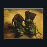 Vincent van Gogh - Still Life with a Pair of Shoes Postcard<br><div class="desc">A Pair of Shoes (1886) by Vincent van Gogh is a vintage Post Impressionism fine art still life painting. A still life of an old pair of peasant shoes or worker boots. About the artist: Vincent Willem van Gogh (1853-1890) was a Post Impressionist painter whose work was most notable for...</div>
