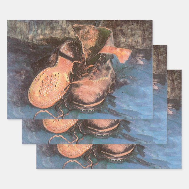 Vincent van Gogh - Still Life with a Pair of Shoes Wrapping Paper Sheet (Set)