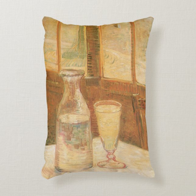 Vincent van Gogh - Still Life with Absinthe Decorative Pillow (Front(Vertical))