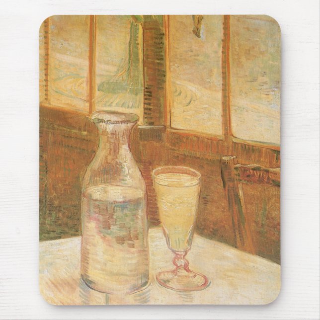 Vincent van Gogh - Still Life with Absinthe Mouse Pad (Front)