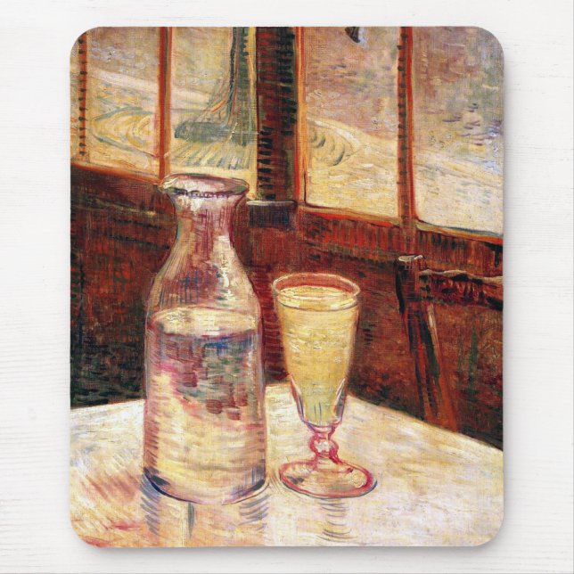 Vincent Van Gogh - Still Life with Absinthe Mouse Pad (Front)