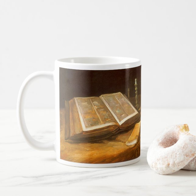 Vincent van Gogh - Still Life with Bible Coffee Mug (With Donut)