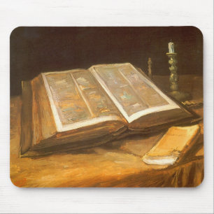 Vincent van Gogh - Still Life with Bible Mouse Pad