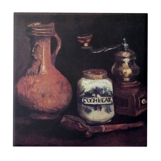 Vincent Van Gogh - Still Life With Coffee Mill Tile (Front)