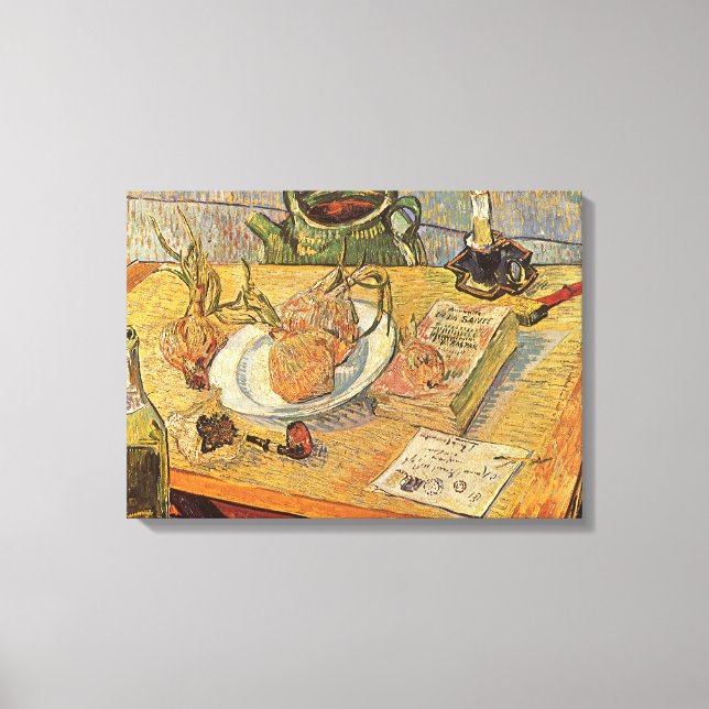 Vincent van Gogh - Still Life with Drawing Board Canvas Print (Front)