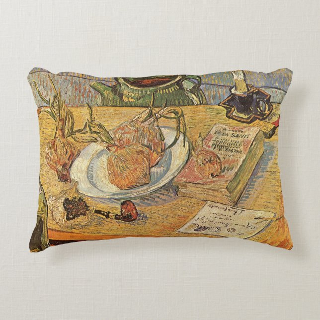 Vincent van Gogh - Still Life with Drawing Board Decorative Pillow (Front)