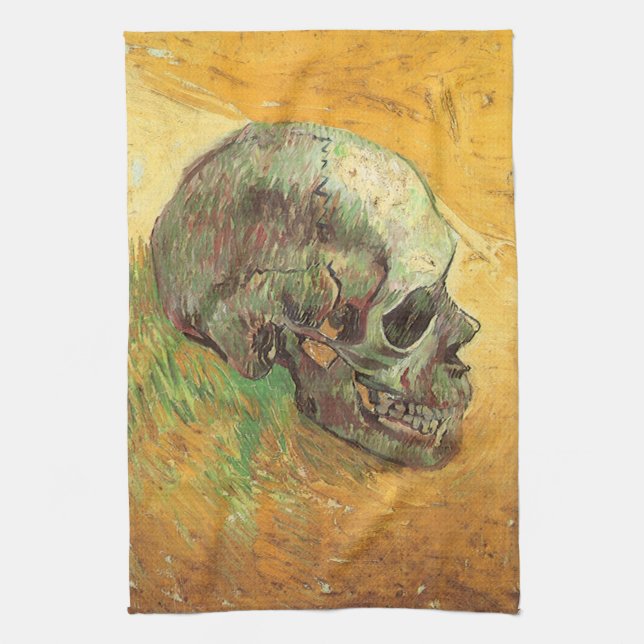 Vincent van Gogh - Still Life with Skull Kitchen Towel (Vertical)