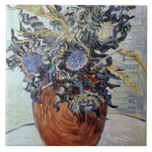 Vincent van Gogh Still Life with Thistles, 1890 Tile