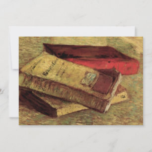 Vincent van Gogh - Still Life with Three Books Invitation