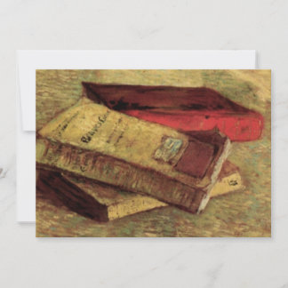 Vincent van Gogh - Still Life with Three Books Invitation