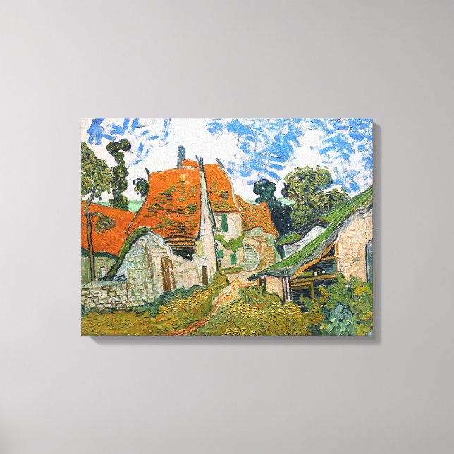 Vincent van Gogh - Street in Auvers-sur-Oise Canvas Print (Front)