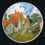 Vincent van Gogh - Street in Auvers-sur-Oise Ceramic Knob<br><div class="desc">Street in Auvers-sur-Oise - Vincent van Gogh,  Oil on Canvas,  1890 in Auvers-sur-Oise</div>