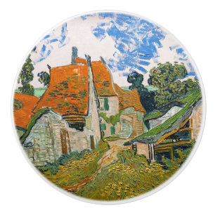 Vincent van Gogh - Street in Auvers-sur-Oise Ceramic Knob