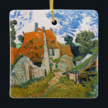 Vincent van Gogh - Street in Auvers-sur-Oise Ceramic Ornament<br><div class="desc">Street in Auvers-sur-Oise - Vincent van Gogh,  Oil on Canvas,  1890 in Auvers-sur-Oise</div>