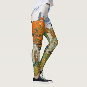 Vincent van Gogh - Street in Auvers-sur-Oise Leggings