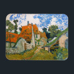 Vincent van Gogh - Street in Auvers-sur-Oise Magnet<br><div class="desc">Street in Auvers-sur-Oise - Vincent van Gogh,  Oil on Canvas,  1890 in Auvers-sur-Oise</div>