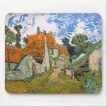 Vincent van Gogh - Street in Auvers-sur-Oise Mouse Pad<br><div class="desc">Street in Auvers-sur-Oise - Vincent van Gogh,  Oil on Canvas,  1890 in Auvers-sur-Oise</div>