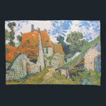 Vincent van Gogh - Street in Auvers-sur-Oise Pillowcase<br><div class="desc">Street in Auvers-sur-Oise - Vincent van Gogh,  Oil on Canvas,  1890 in Auvers-sur-Oise</div>