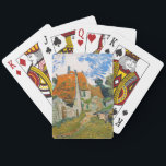 Vincent van Gogh - Street in Auvers-sur-Oise Playing Cards<br><div class="desc">Street in Auvers-sur-Oise - Vincent van Gogh,  Oil on Canvas,  1890 in Auvers-sur-Oise</div>