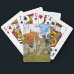Vincent van Gogh - Street in Auvers-sur-Oise Playing Cards<br><div class="desc">Street in Auvers-sur-Oise - Vincent van Gogh,  Oil on Canvas,  1890 in Auvers-sur-Oise</div>