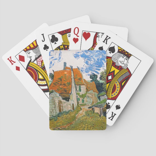 Vincent van Gogh - Street in Auvers-sur-Oise Playing Cards (Back)
